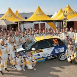 Schnelle Truppe: Die Teilnehmer des ADAC OPEL Rallye Cup 2013